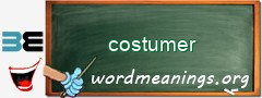 WordMeaning blackboard for costumer